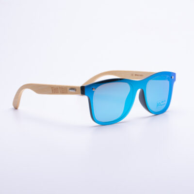 Слънчеви очила с бамбукови дръжки – сини