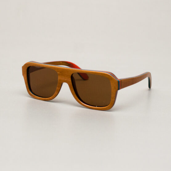 Поляризирани авиаторски очила-дървени
