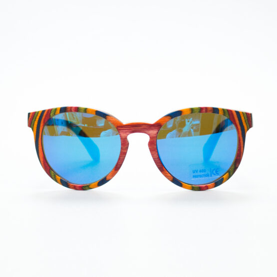 Кръгли очила с дървени рамки на ниска цена